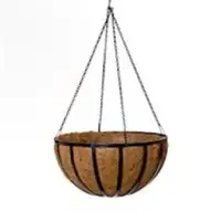 Coir Round Hanging Basket With Hangers